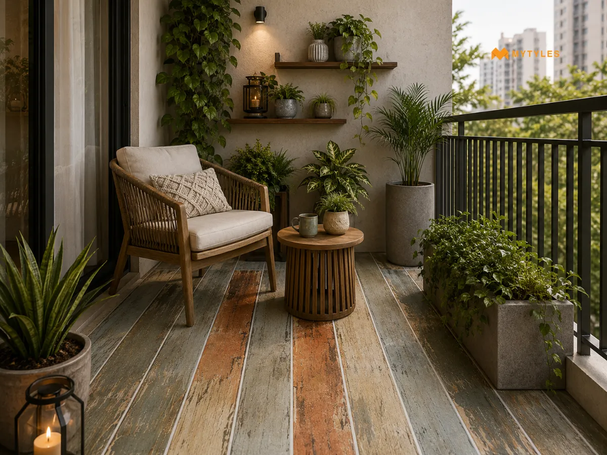 Ceramic Tile in Balcony floor